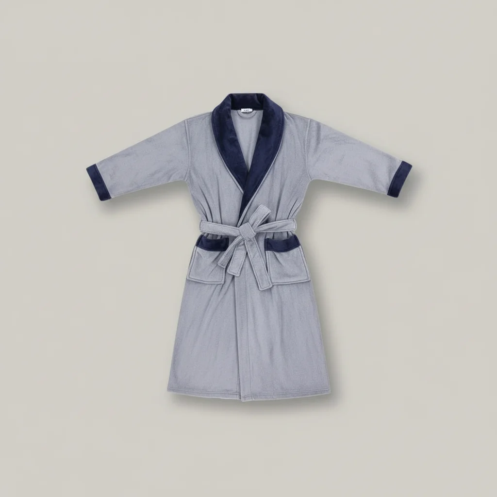 robe chambre homme confort premium absorbante - Vue 4 - robe chambre homme