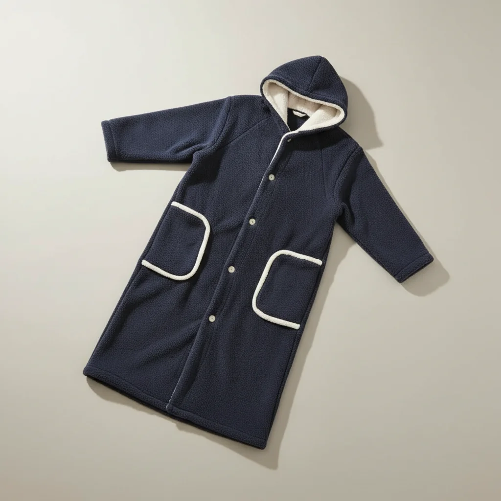 robe chambre homme confort quotidien avec capuche - Vue 3 - robe chambre homme