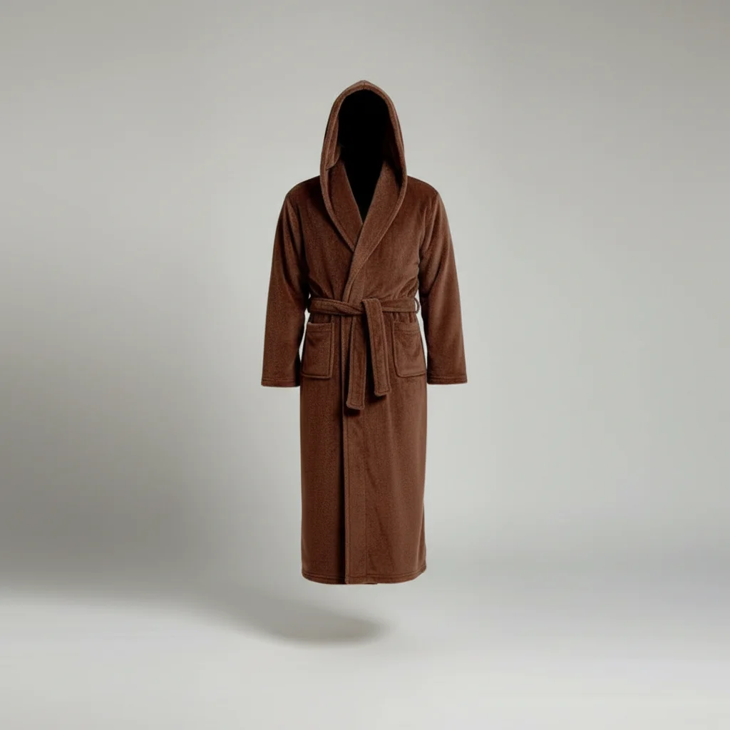 robe chambre homme confort quotidien flanelle - Vue 1 - robe chambre homme