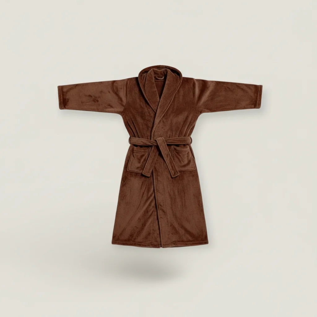robe chambre homme confort quotidien flanelle - Vue 2 - robe chambre homme