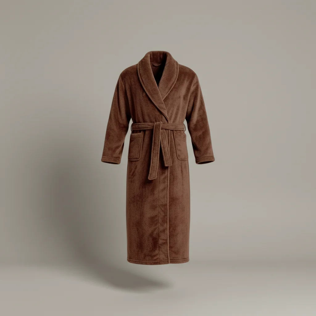 robe chambre homme confort quotidien flanelle - Vue 6 - robe chambre homme