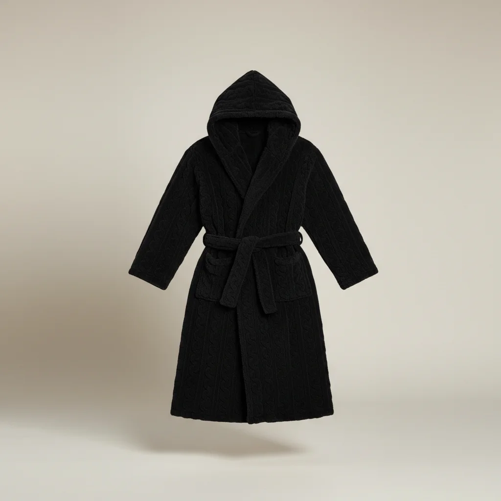 robe chambre homme confort ultime avec capuche - Vue 1 - robe chambre homme
