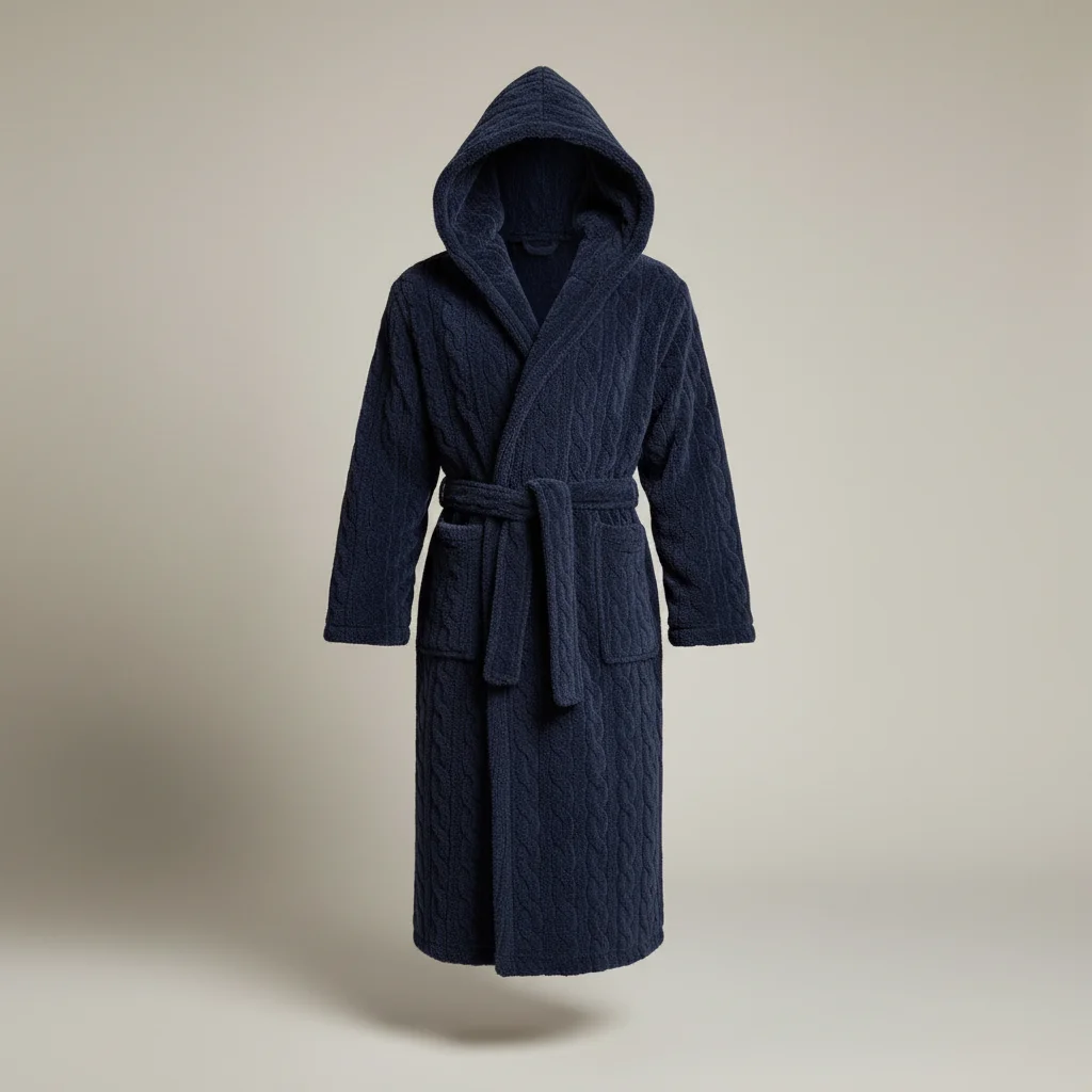 robe chambre homme confort ultime avec capuche - Vue 12 - robe chambre homme