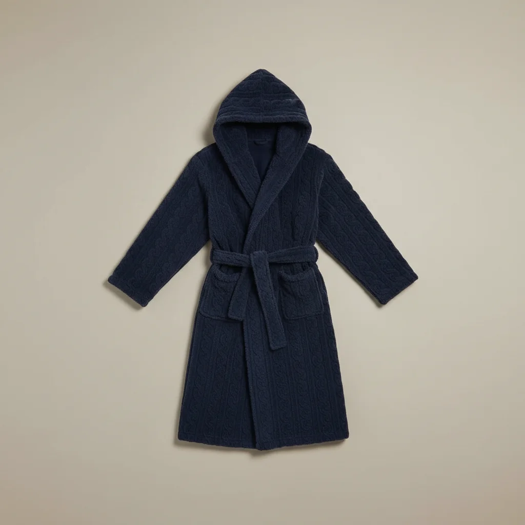 robe chambre homme confort ultime avec capuche - Vue 14 - robe chambre homme
