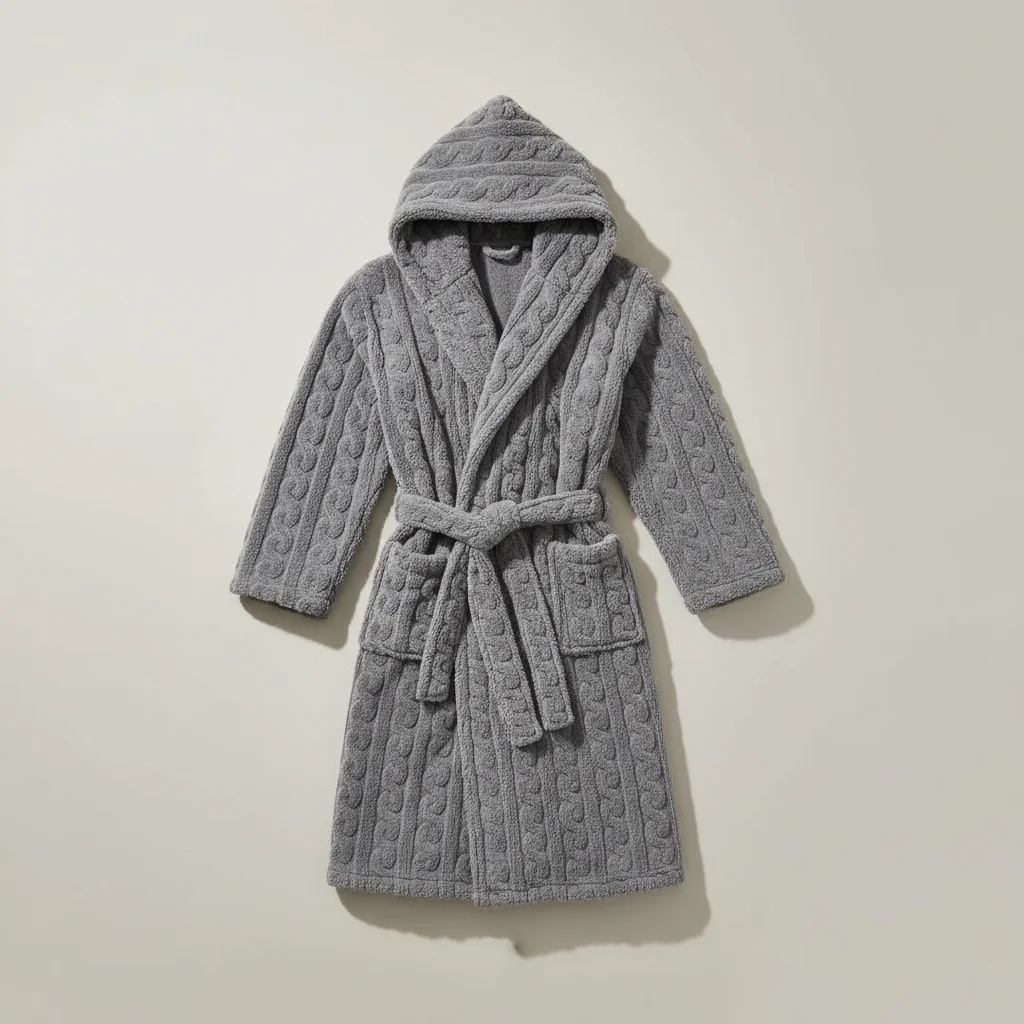 robe chambre homme confort ultime avec capuche - Vue 16 - robe chambre homme