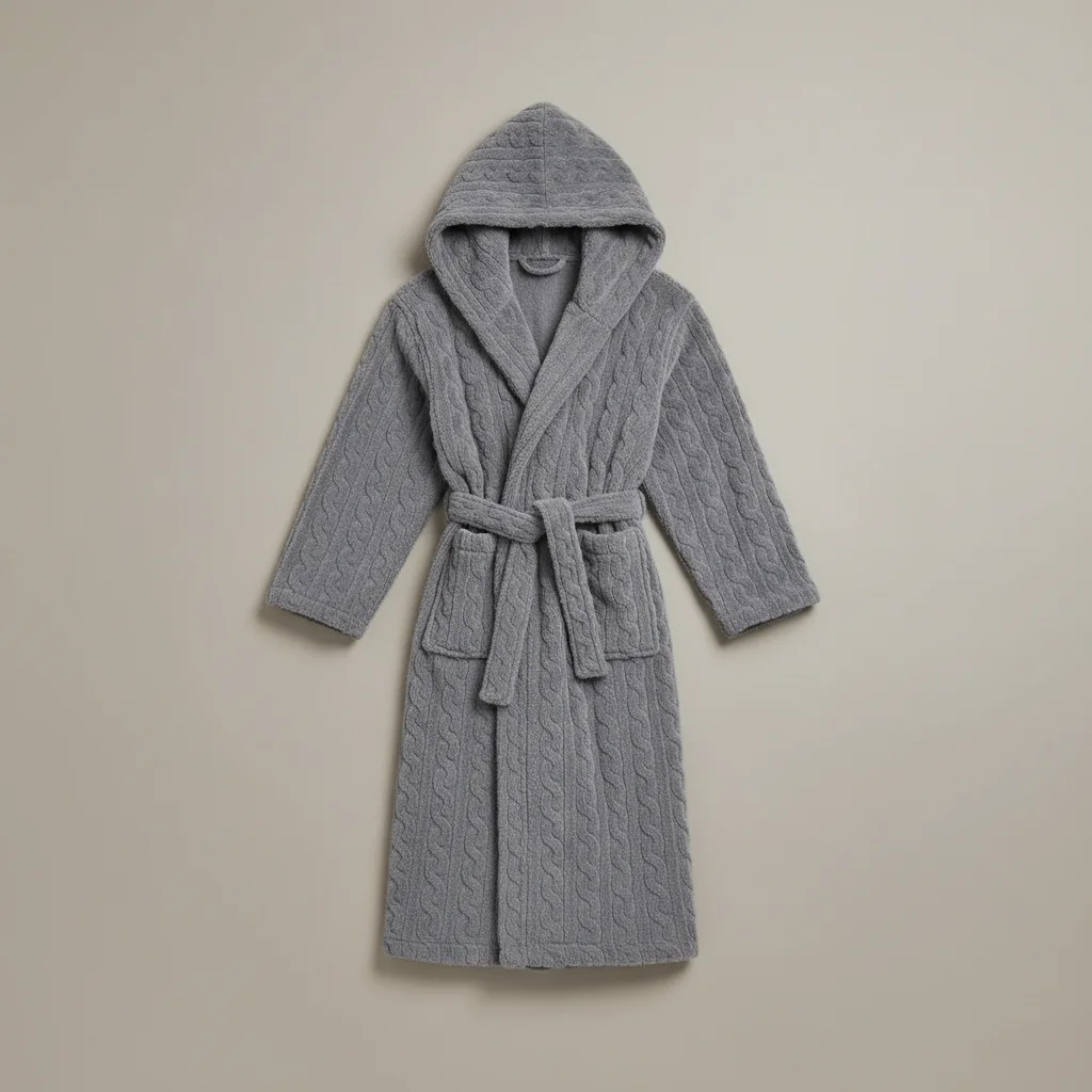 robe chambre homme confort ultime avec capuche - Vue 17 - robe chambre homme