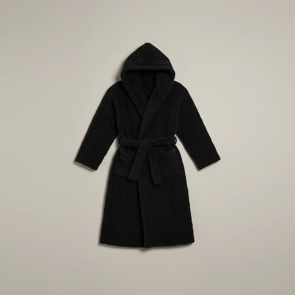 robe chambre homme confort ultime avec capuche - Vue 2 - robe chambre homme