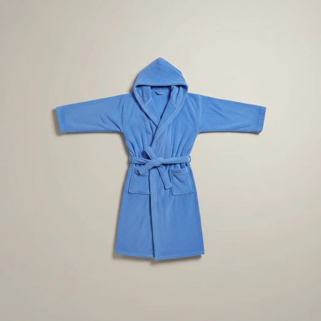 robe chambre homme coton capuche absorbante - Vue 4 - robe chambre homme