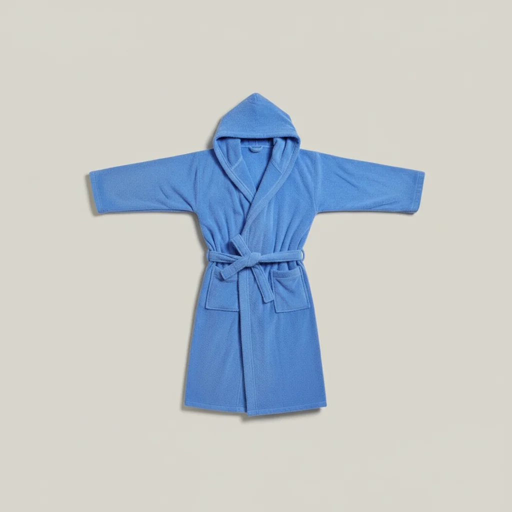 robe chambre homme coton capuche absorbante - Vue 5 - robe chambre homme