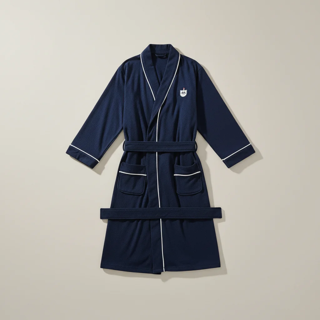 robe chambre homme coton confort quotidien - Vue 3 - robe chambre homme