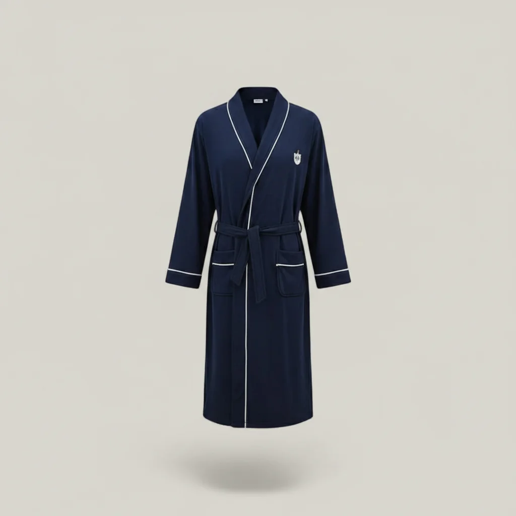 robe chambre homme coton confort quotidien - Vue 6 - robe chambre homme