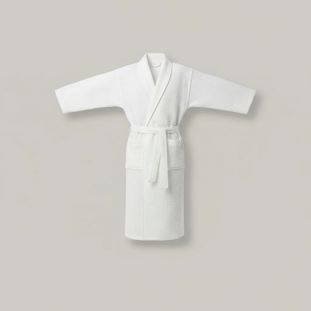 robe chambre homme coton nid d'abeille léger - Vue 4 - robe chambre homme