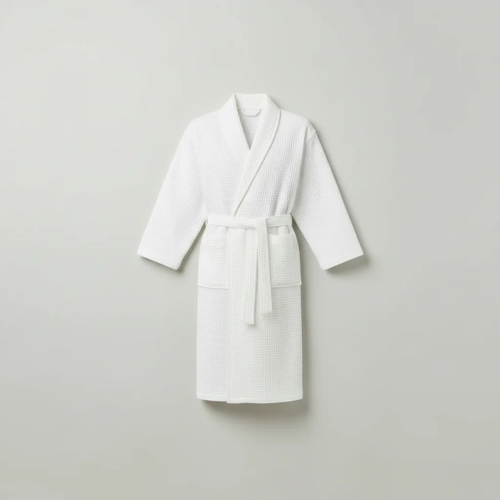 robe chambre homme coton nid d'abeille léger - Vue 5 - robe chambre homme