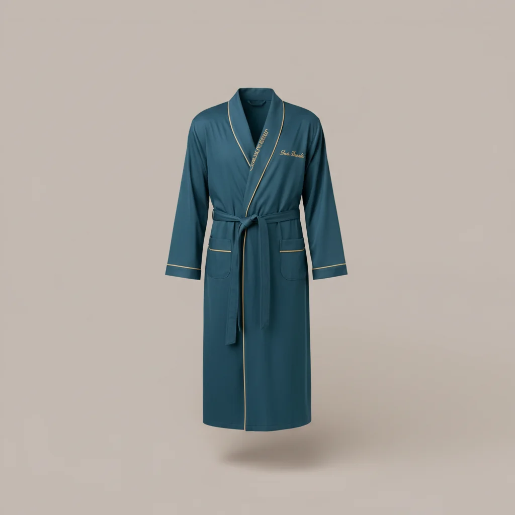robe chambre homme coton polyester confort - Vue 6 - robe chambre homme