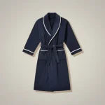 robe chambre homme élégante en maille gaufrée - Vue 1 - robe chambre homme