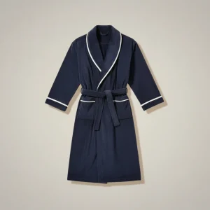 robe chambre homme élégante en maille gaufrée - Vue 1 - robe chambre homme