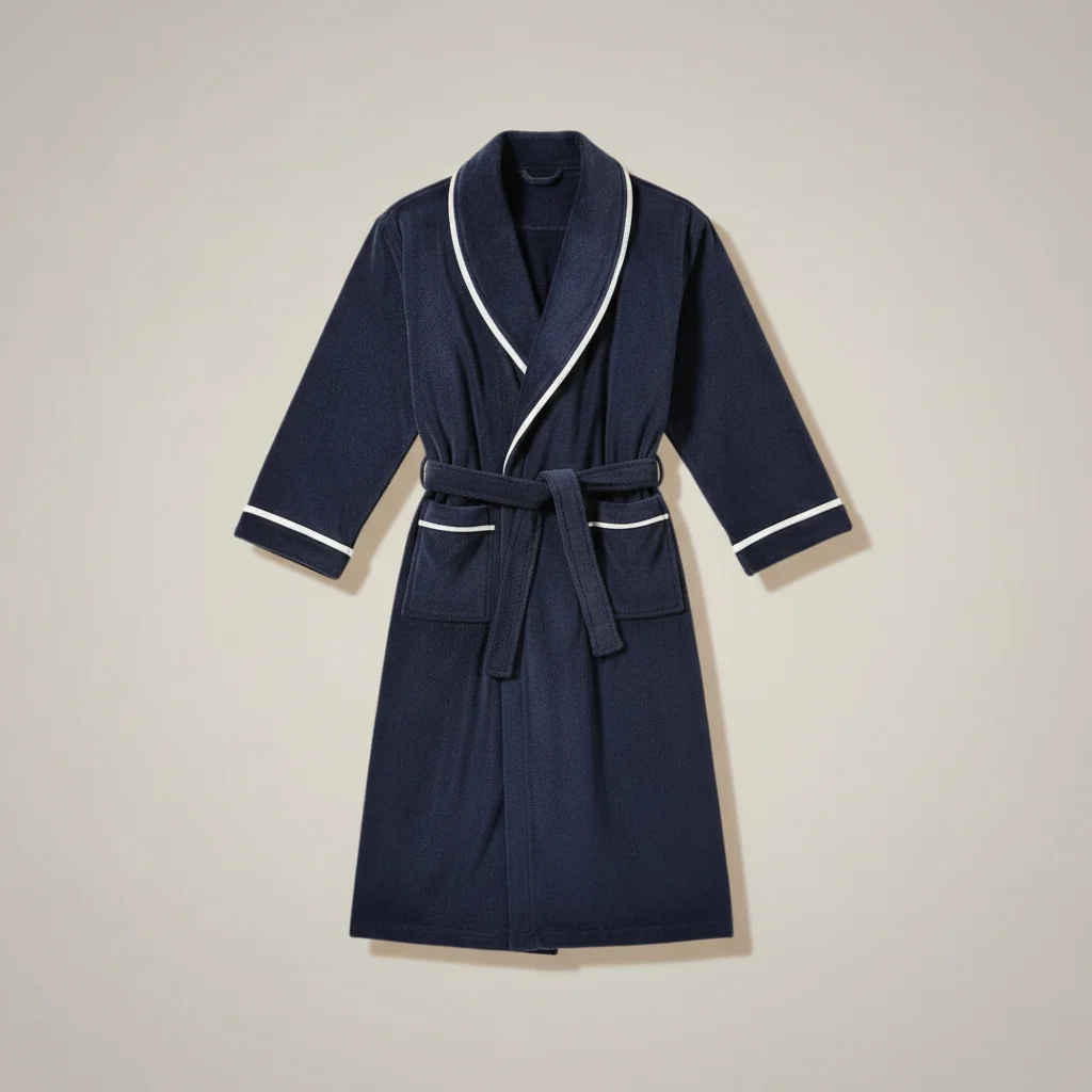 robe chambre homme élégante en maille gaufrée - Vue 1 - robe chambre homme
