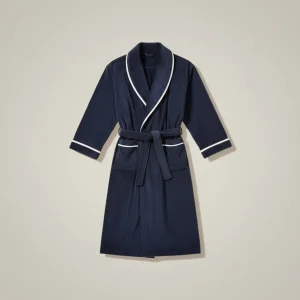 robe chambre homme élégante en maille gaufrée - Vue 2 - robe chambre homme