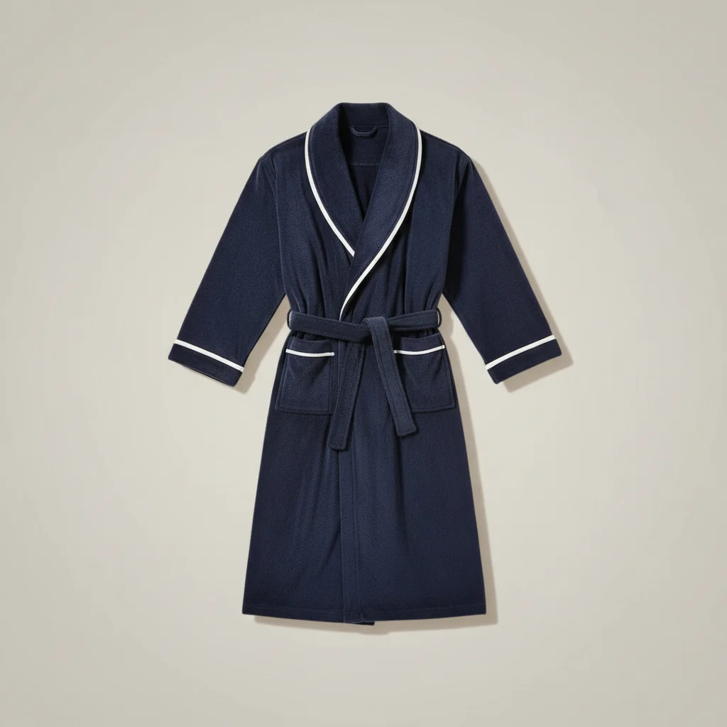 robe chambre homme élégante en maille gaufrée - Vue 2 - robe chambre homme