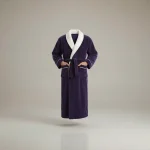 robe chambre homme élégante en tissu gaufré - Vue 1 - robe chambre homme
