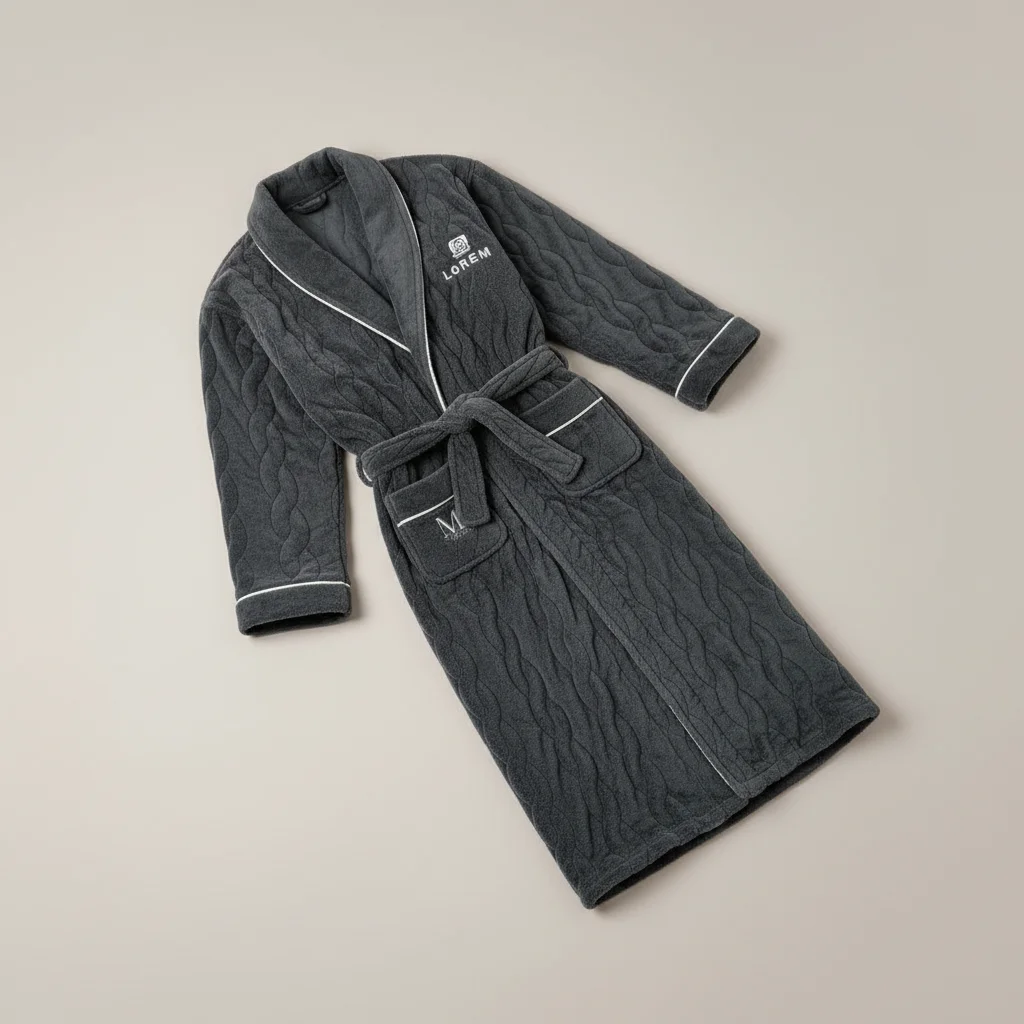 robe chambre homme éponge absorbante confort - Vue 2 - robe chambre homme