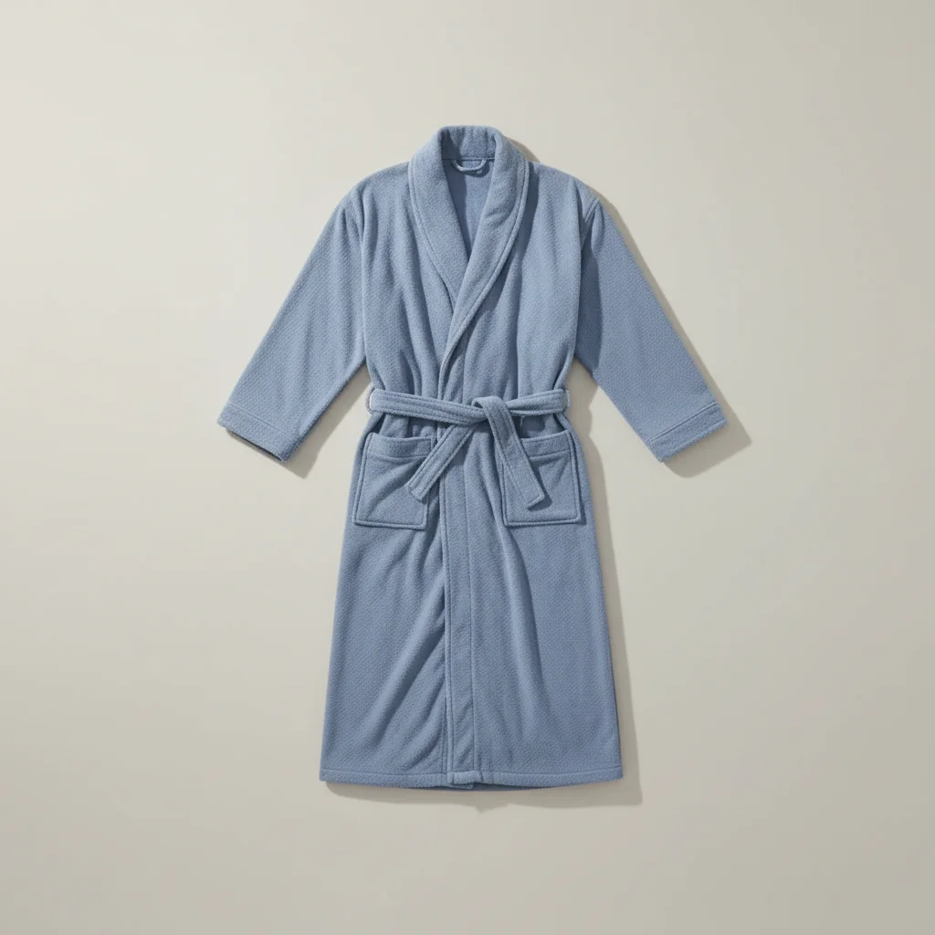 robe chambre homme éponge absorbante confort quotidien - Vue 3 - robe chambre homme