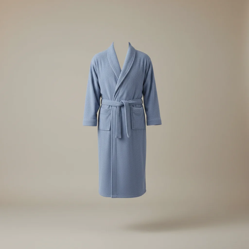 robe chambre homme éponge absorbante confort quotidien - Vue 5 - robe chambre homme