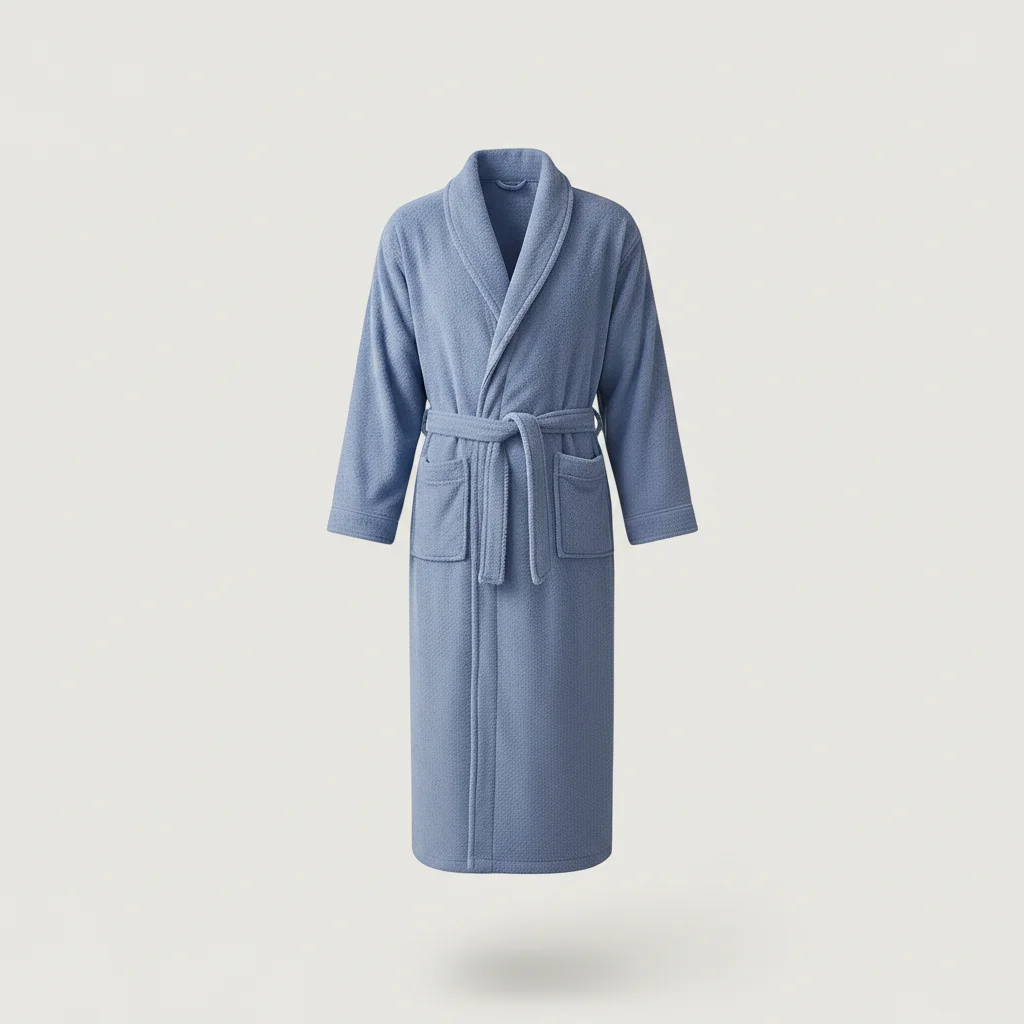 robe chambre homme éponge absorbante confort quotidien - Vue 6 - robe chambre homme