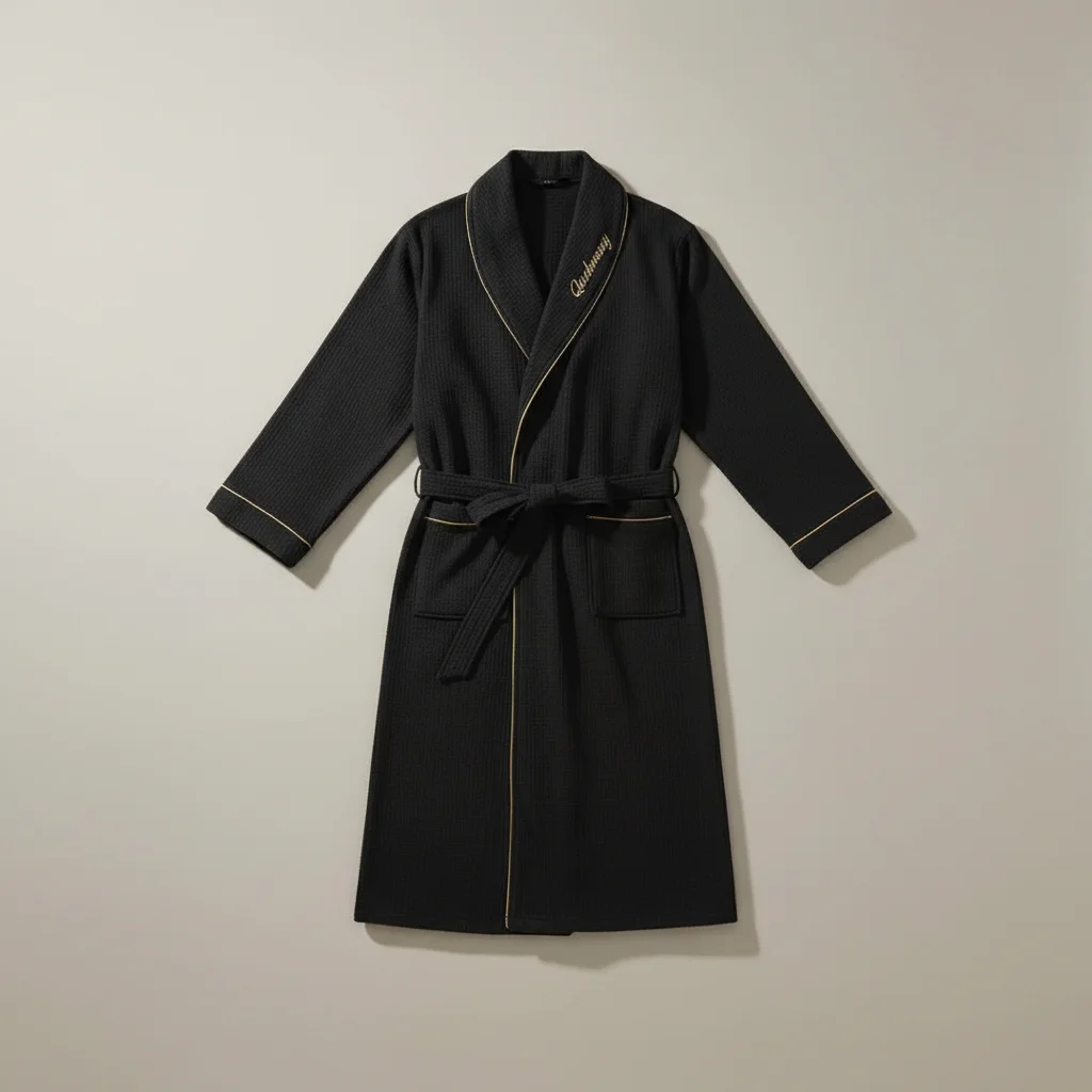robe chambre homme éponge premium absorbante - Vue 5 - robe chambre homme
