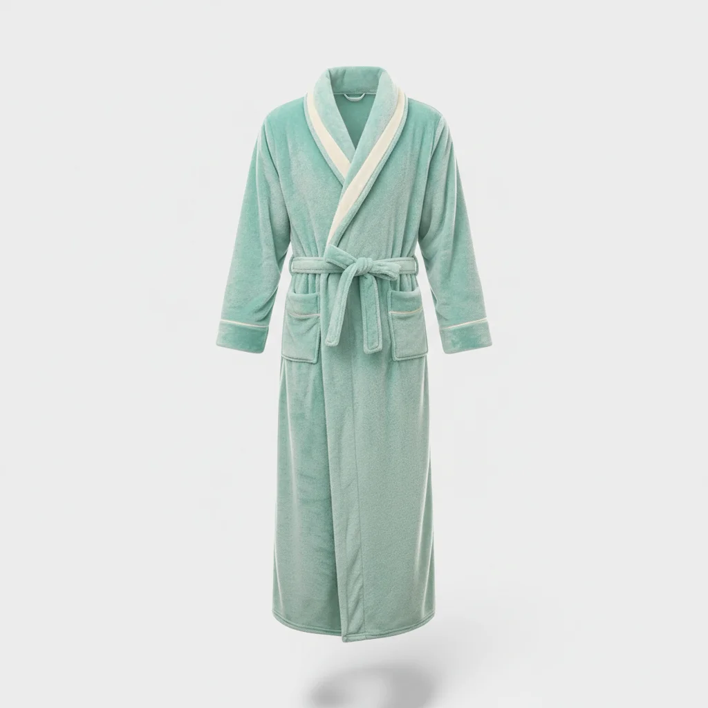 robe chambre homme flanelle confort long - Vue 6 - robe chambre homme
