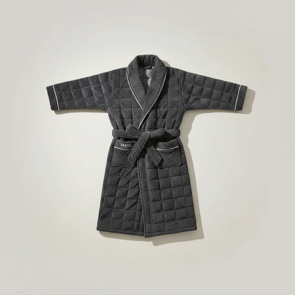 robe chambre homme flanelle confort premium - Vue 3 - robe chambre homme