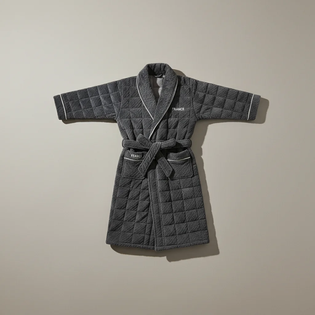 robe chambre homme flanelle confort premium - Vue 4 - robe chambre homme