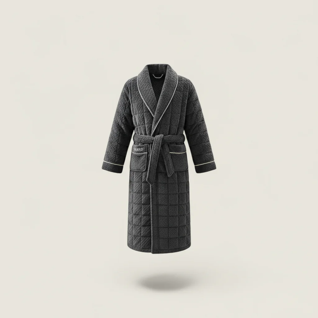 robe chambre homme flanelle confort premium - Vue 6 - robe chambre homme