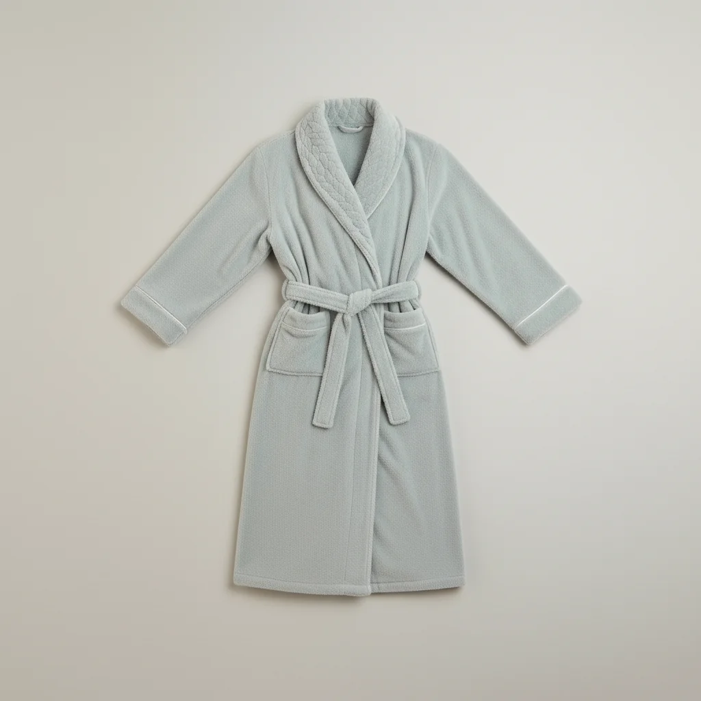 robe chambre homme flanelle épaisse confort ultime - Vue 2 - robe chambre homme