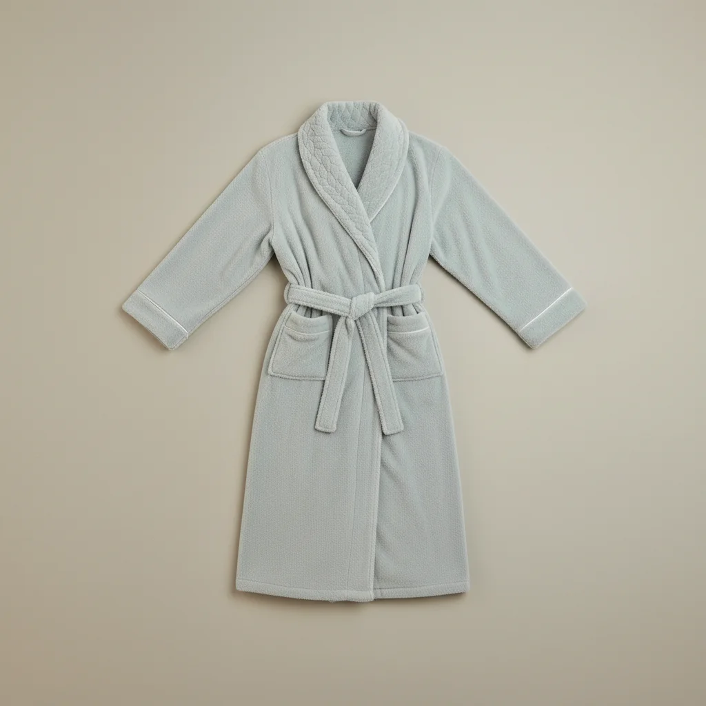 robe chambre homme flanelle épaisse confort ultime - Vue 4 - robe chambre homme