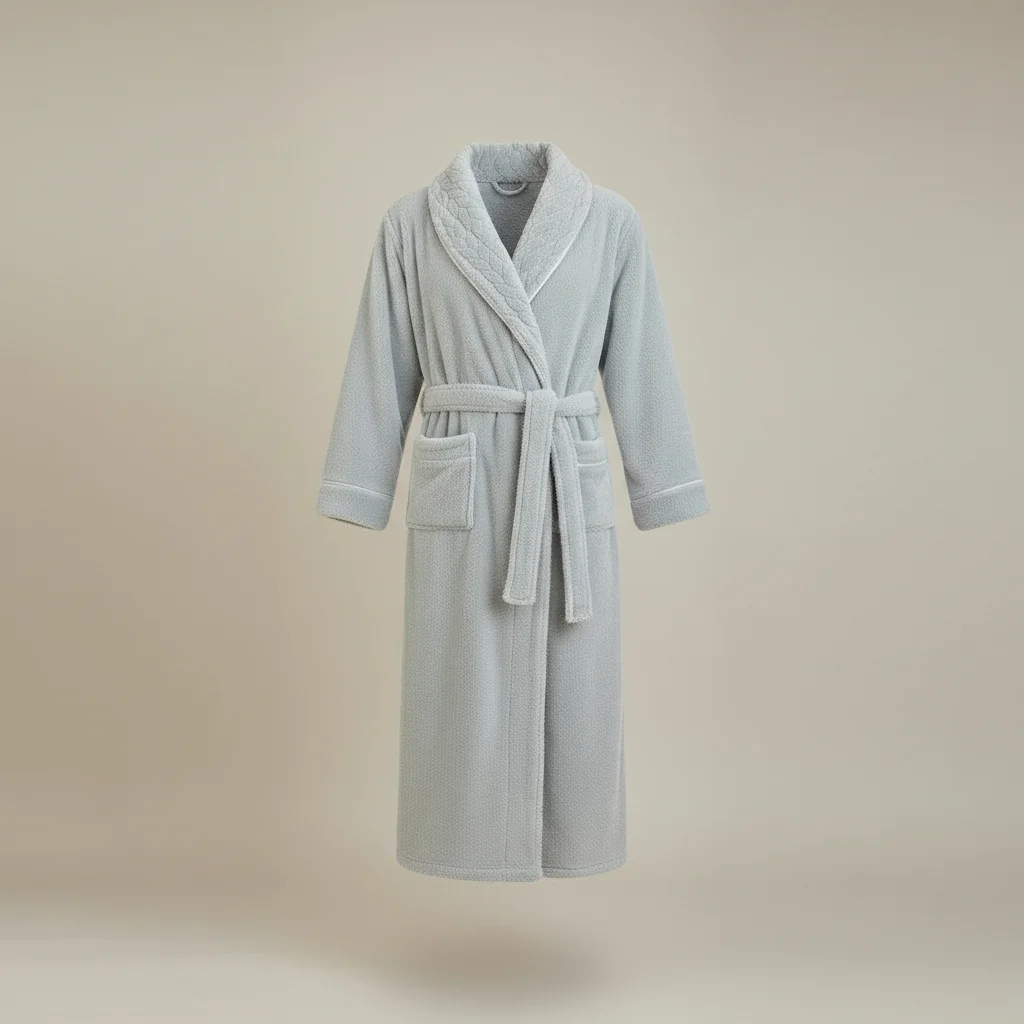 robe chambre homme flanelle épaisse confort ultime - Vue 6 - robe chambre homme