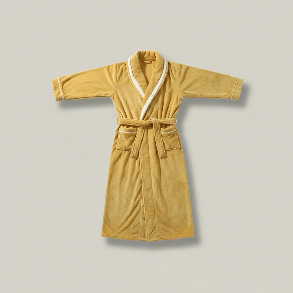 robe chambre homme flanelle longue confort quotidien - Vue 1 - robe chambre homme