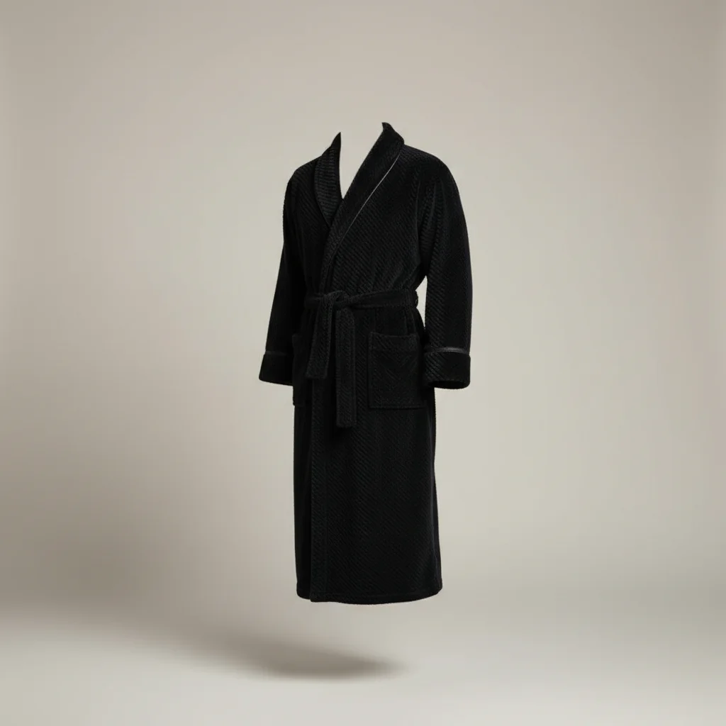 robe chambre homme flanelle longue confort - Vue 1 - robe chambre homme