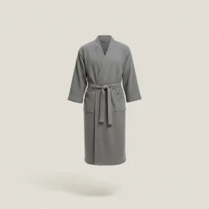 robe chambre homme gaufrée confort quotidien - Vue 1 - robe chambre homme