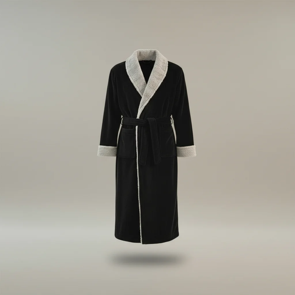 robe chambre homme hiver épaisse confort absolu - Vue 4 - robe chambre homme