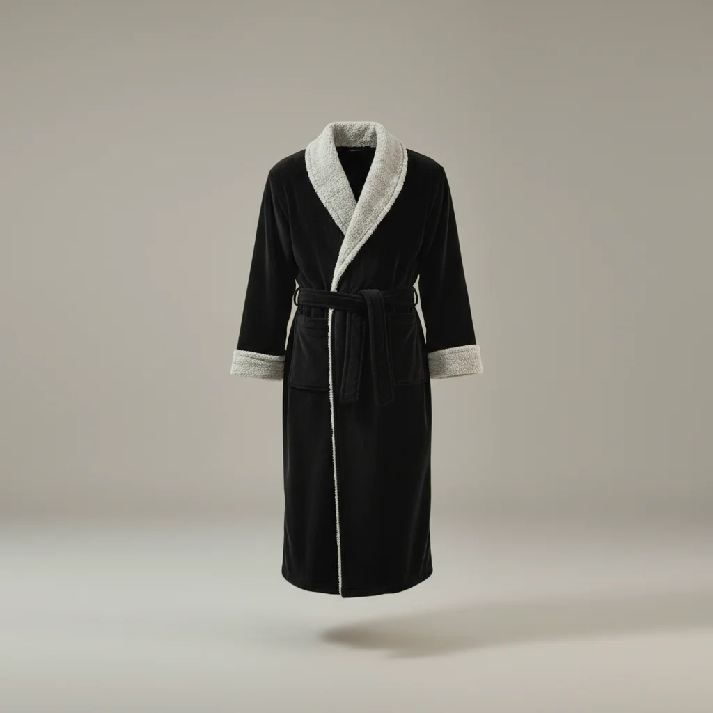 robe chambre homme hiver épaisse confort absolu - Vue 5 - robe chambre homme