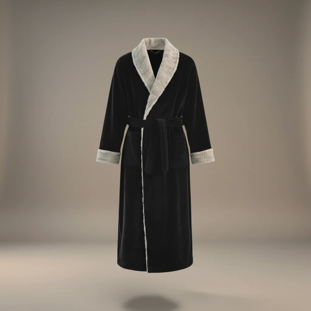 robe chambre homme hiver épaisse confort absolu - Vue 6 - robe chambre homme