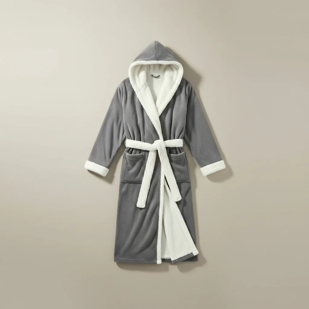 robe chambre homme hiver polyester confort - Vue 3 - robe chambre homme