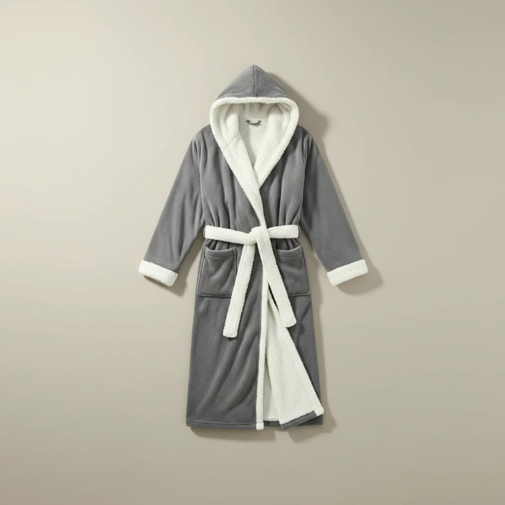 robe chambre homme hiver polyester confort - Vue 4 - robe chambre homme