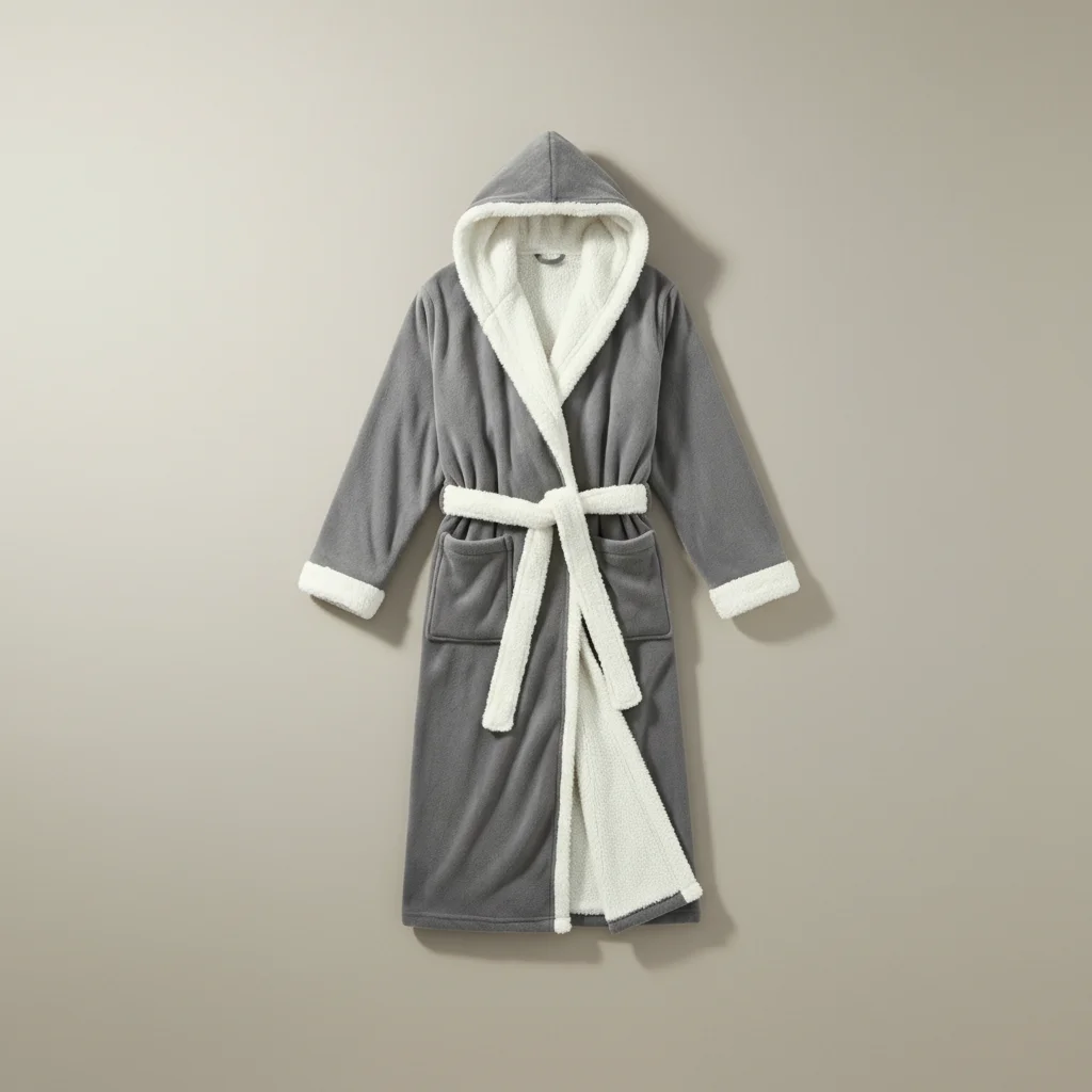 robe chambre homme hiver polyester confort - Vue 5 - robe chambre homme