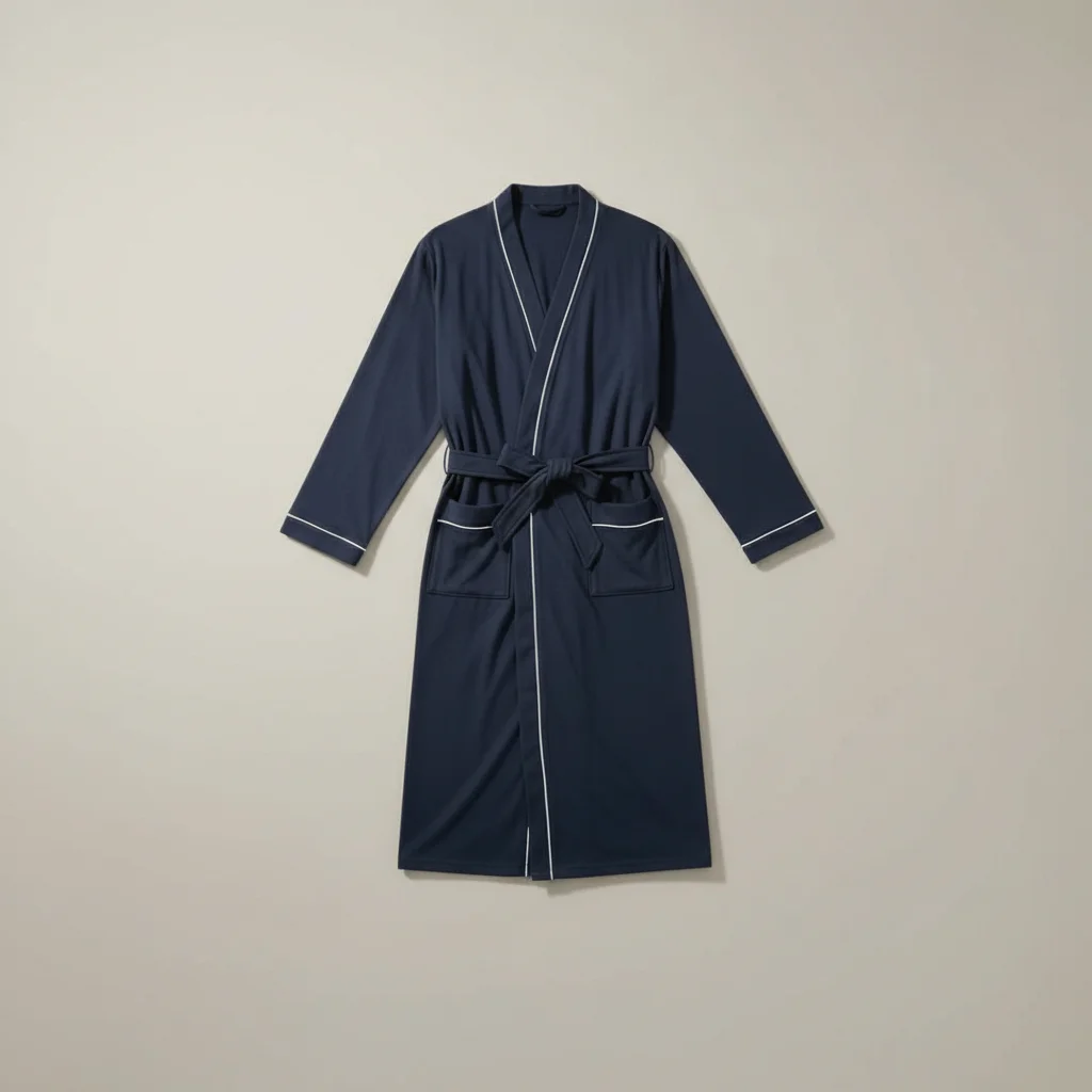 robe chambre homme jersey confort quotidien - Vue 4 - robe chambre homme