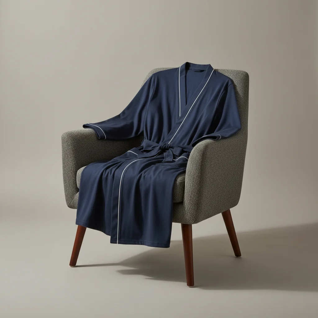 robe chambre homme jersey confort quotidien - Vue 5 - robe chambre homme