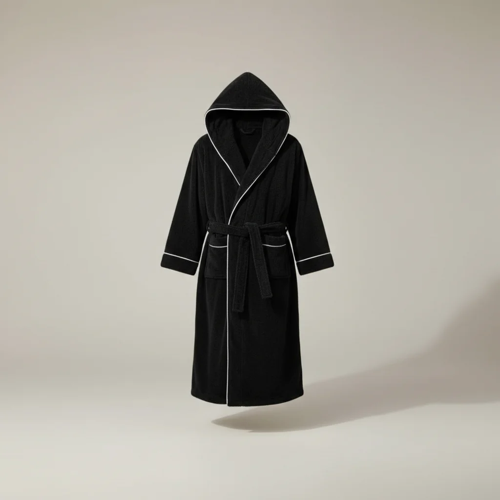 robe chambre homme longue confort cocooning capuche - Vue 1 - robe chambre homme