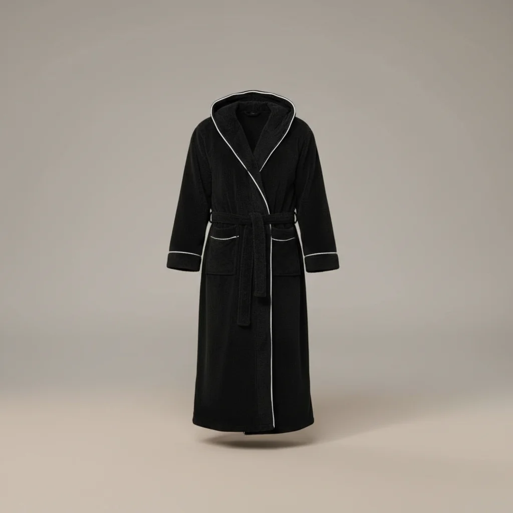 robe chambre homme longue confort cocooning capuche - Vue 4 - robe chambre homme