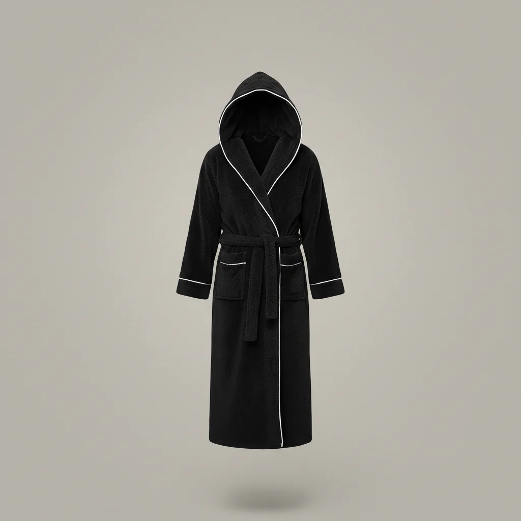 robe chambre homme longue confort cocooning capuche - Vue 6 - robe chambre homme